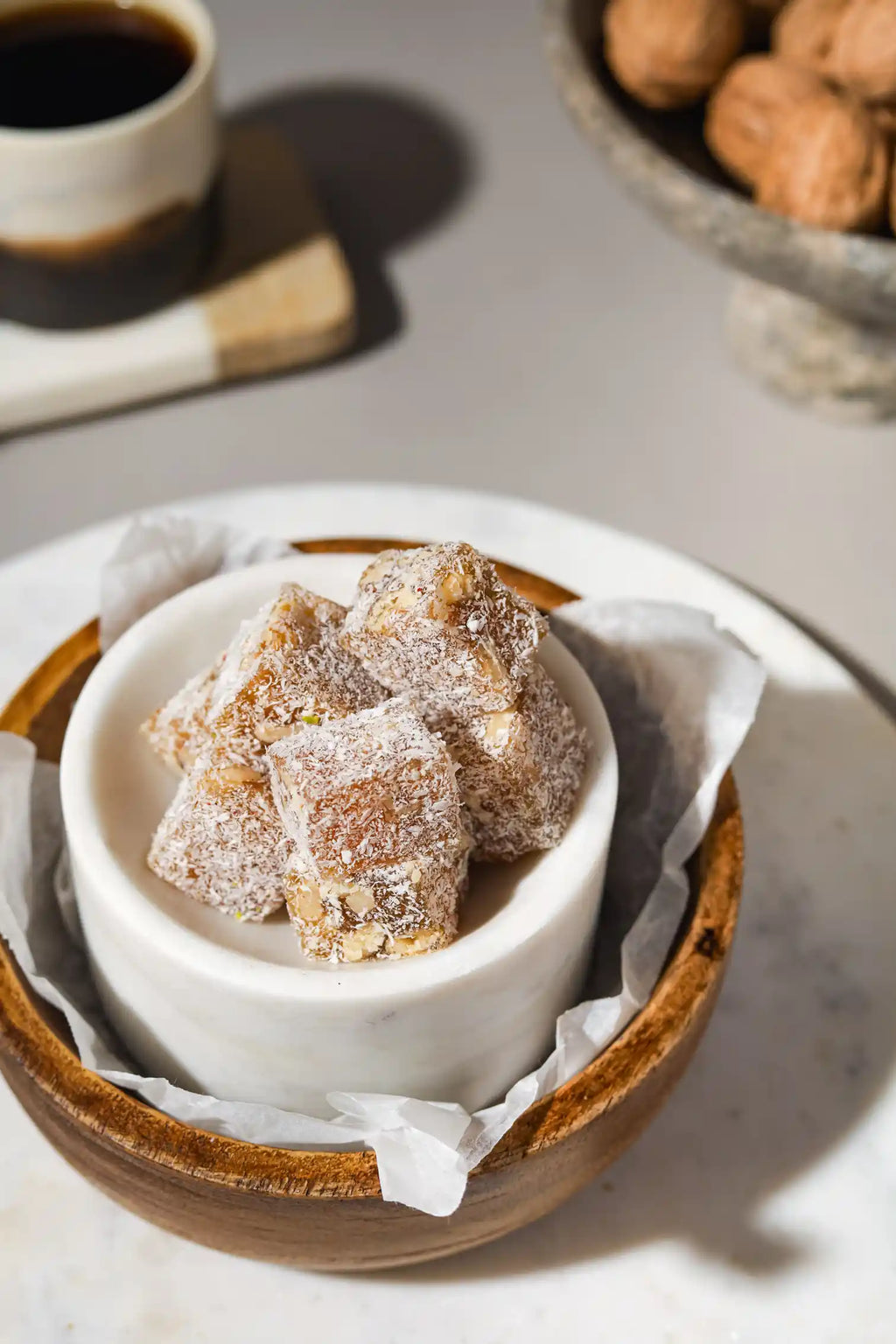 Glutenfrei Walnuss Lokum