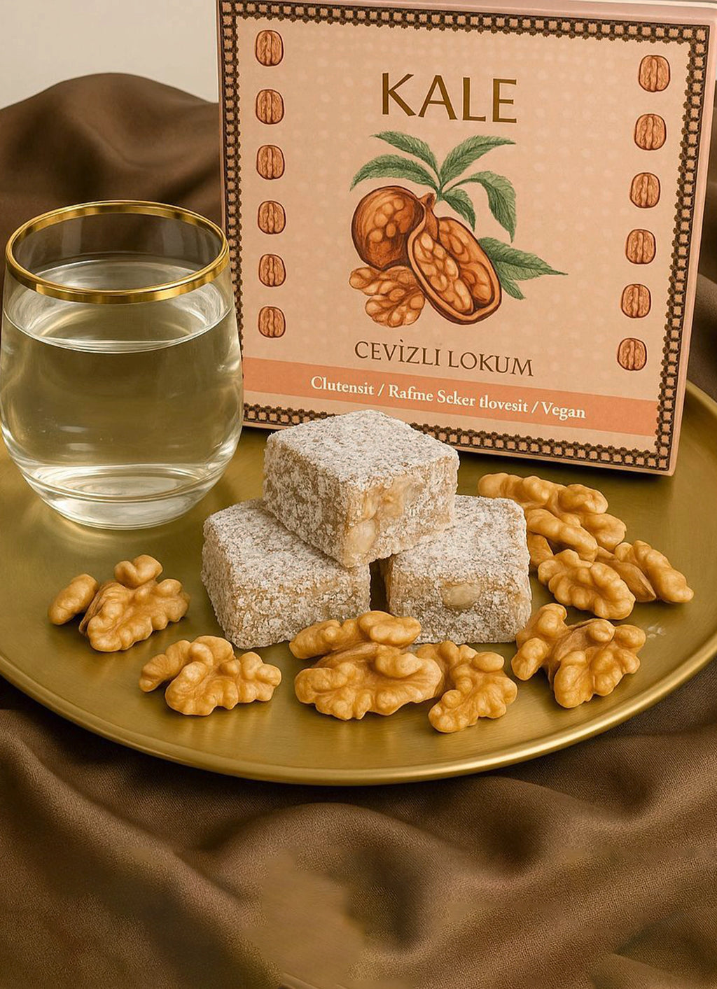 Glutenfrei Walnuss Lokum